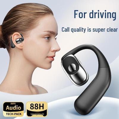 Беспроводные Bluetooth-наушники с одним ухом, супердолгим временем работы и шумоподавлением для бизнеса, вождения и спорта