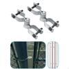 2 Sets 1-3/8 Chain Link Fence Gate Hinge Kit Rustproof Nut & Bolt Included Outdoor Hardware for