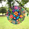 Creative Blooming Flowers Wind Spinner - 3D Stainless Steel Hanging Wind Catcher (25.4cm) - Kinetic