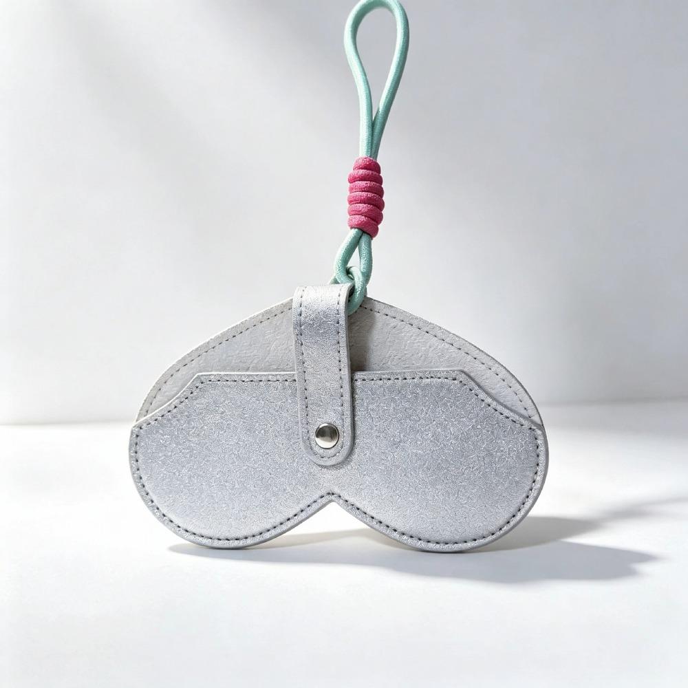 with Lanyard Sunglasses Pouch Leather Eyewear Organizer Compact Sunglasses Box Bag Travel