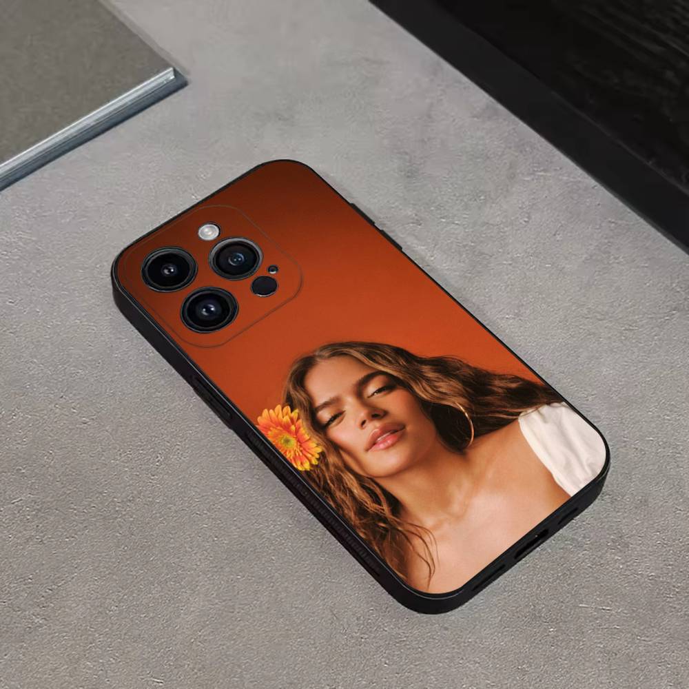 K-Karol G Tropicoqueta Phone Case For iPhone 17,16,15,14,13,12,11,Pro,Max,Plus,E,SE4,Air,Mini Black Precise Hole Matching