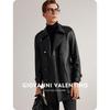 GIOVANNI VALENTINO Men's Business Casual Genuine Leather Jacket