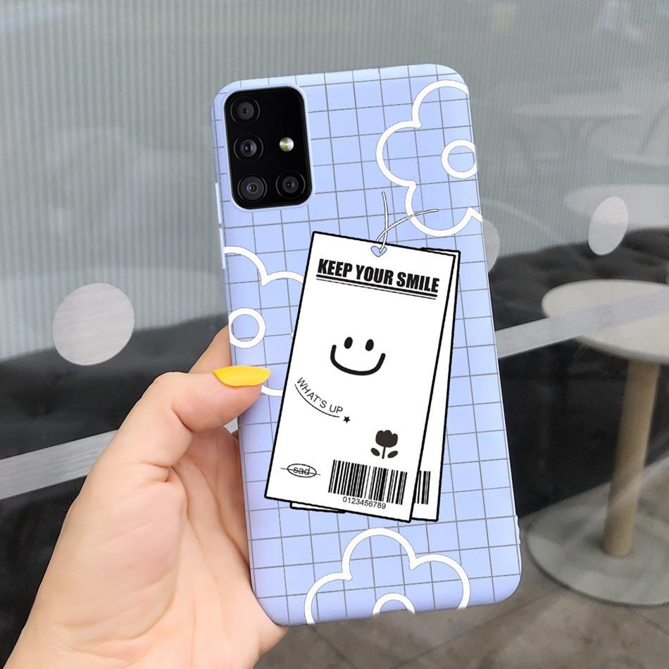 Милый Мультяшный Чехол Для Телефона Samsung Galaxy M51 M31 Конфетный Цвет Мягкий Силиконовый Задний Чехол Для Samsung M51 SM-M515F M31 Prime M315F