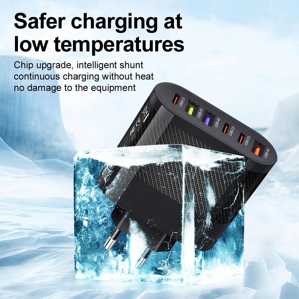 65W Type C PD USB Charger Fast Charging Support PD 3.0 QC3.0 Quick Charge Adapter for iPhone Poco Xiaomi Samsung Phone Charger