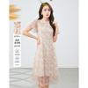 New Chinese style improved cheongsam printed dress