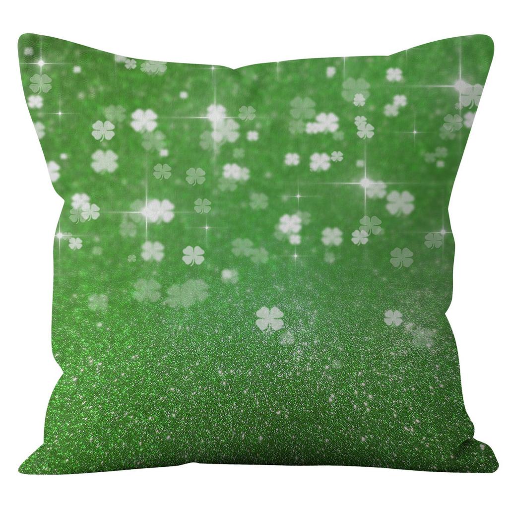 Наволочка для дома Ст. Наволочка на День святого Патрика Четырехлистный клевер Клетчатая Наволочка на диванную подушку