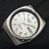 SEIKO 5 AUTOMATIC JAPAN MENS 7009A VINTAGE ARABIC SILVER DIAL WATCH a702459-5