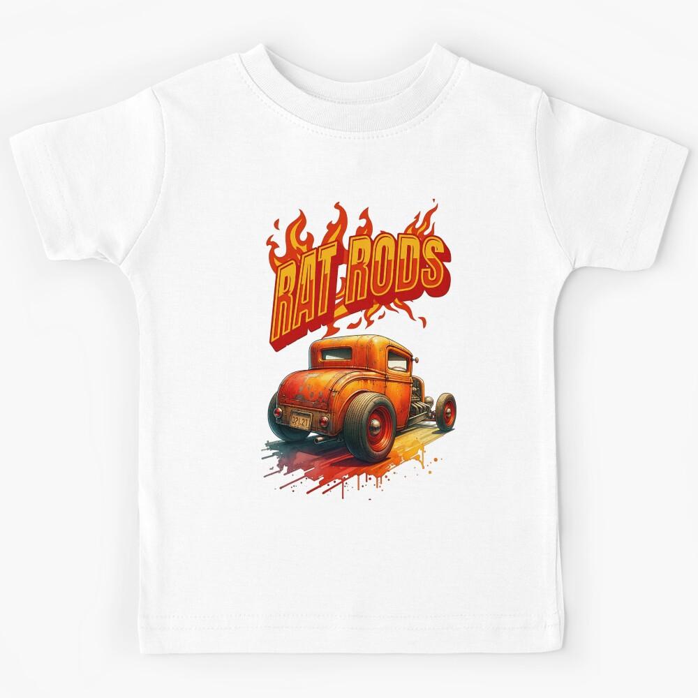 Racing Drag Rod Muscle Vintage Car Hot Kids T-Shirt