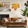 Maple Leaf Metal Wall Decoration Simulation Maple Leaf Shape Metal Art for Festive Housewarming Gifts