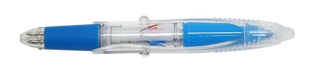 Шариковая ручка-хайлайтер Circus поставляется с OPP и синей шариковой ручкой 1 ручка для 4 шариковых ручек и хайлайтера в сочетании для письма и 3-цветная ручка, упаковка 20 штук,