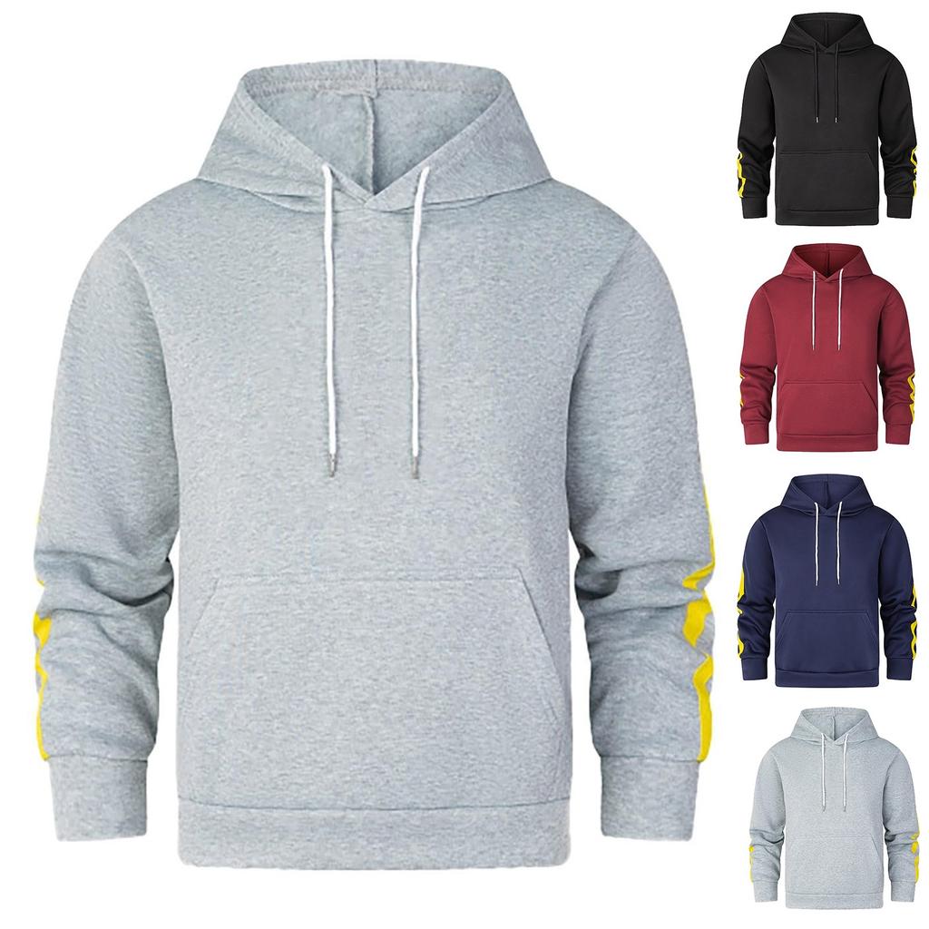 Men'S Fashion Hoodies & Sweatshirts Drawstring Hoody Top Long Sleeve  Shoulder Lightweight Clothes With Pocket