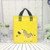 Vertical Plate Handle Plastic Bag Thick Large Size Clothing Store Packing Gift Storage Portable Package Cartoon Bags 50pcs