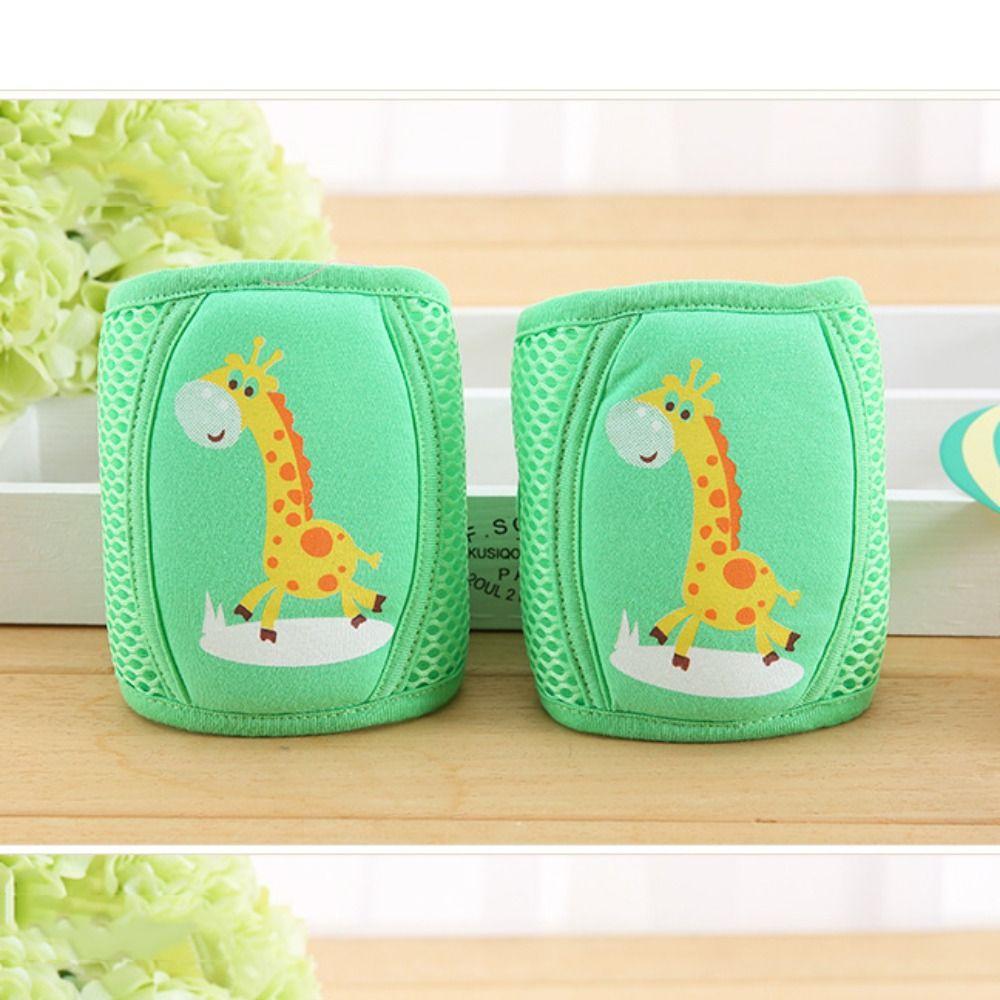 Cotton Polyester Baby Cartoon Knee Pads Reticular Infant Kneepad Crawling Toddler Protector