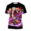 Летняя аниме-персонажи, креативный дизайн, 3D-печать, крутая и персонализированная модная футболка