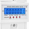 High-precision 3-Phase DIN-Rail Energy Meter LCD Display 4-Wire KWh Meter  Commercial Plaza