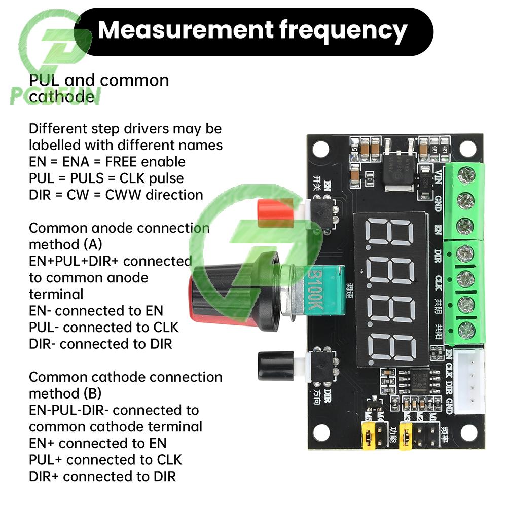 12V 24V Power Supply Stepper Motor Controller Forward/Reverse Controller Speed Regulation Module PWM Pulse Signal Generator