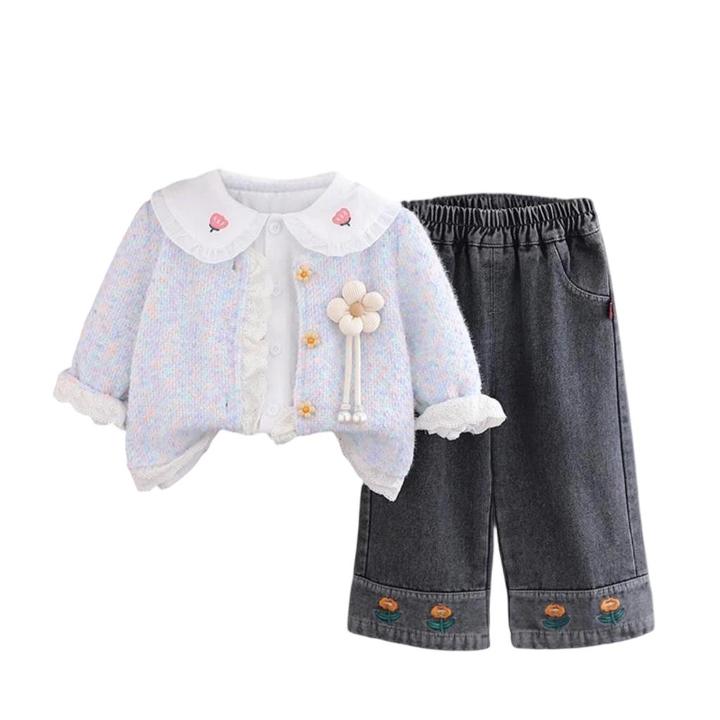 Детский повседневный комплект с длинным рукавом, удобные наряды для повседневной носки