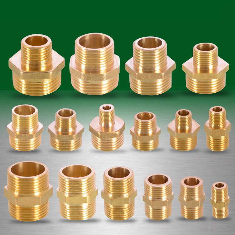 Латунный трубный шестигранный ниппельный фитинг 1/8" 1/4" 3/8" 1/2" 3/4" 1" BSP наружная резьба быстроразъемный адаптер соединитель для воды нефти газа