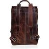 Leather Backpack for Men - 17 Inch Laptop Bag - Vintage Travel Rucksack - Casual Daypack for Womens (BROWN)