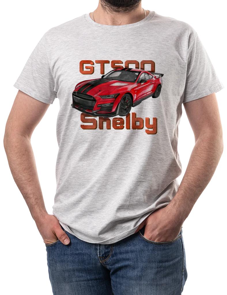 Mustang Shelby GT500 Винтажные Американские Маслкары Футболка Летняя Хлопок Короткий Рукав Круглый Вырез Мужская Футболка Новая S3XL