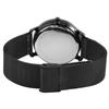 Montre homme - Ralph - Noir - Boîtier 40 mm - Bracelet maille milanaise acier