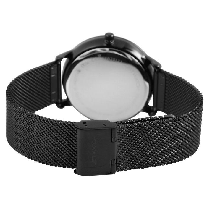 Montre homme - Ralph - Noir - Boîtier 40 mm - Bracelet maille milanaise acier