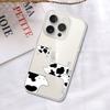 Чехол для телефона D-Dairy-Cow для iPhone 17 16 15 14 Plus 13 12 11 Pro Max Задняя крышка телефона Прозрачный ударопрочный чехол