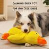 Fun Eco-friendly Plush Dog Chew Toy Pink Squeaky Duck Bite Resistant for Aggressive Chewers Teething Puppies Stress Relief