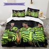 Arsenal Football Team Pattern Bedding Home Decoration Birthday Gift (1 * duvet cover + 2 * pillowcase, without core)