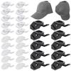 10Pcs Wall Mounted Hat Display Hooks Plastic Hat Holder Multipurpose Hat Organizer  Bedroom