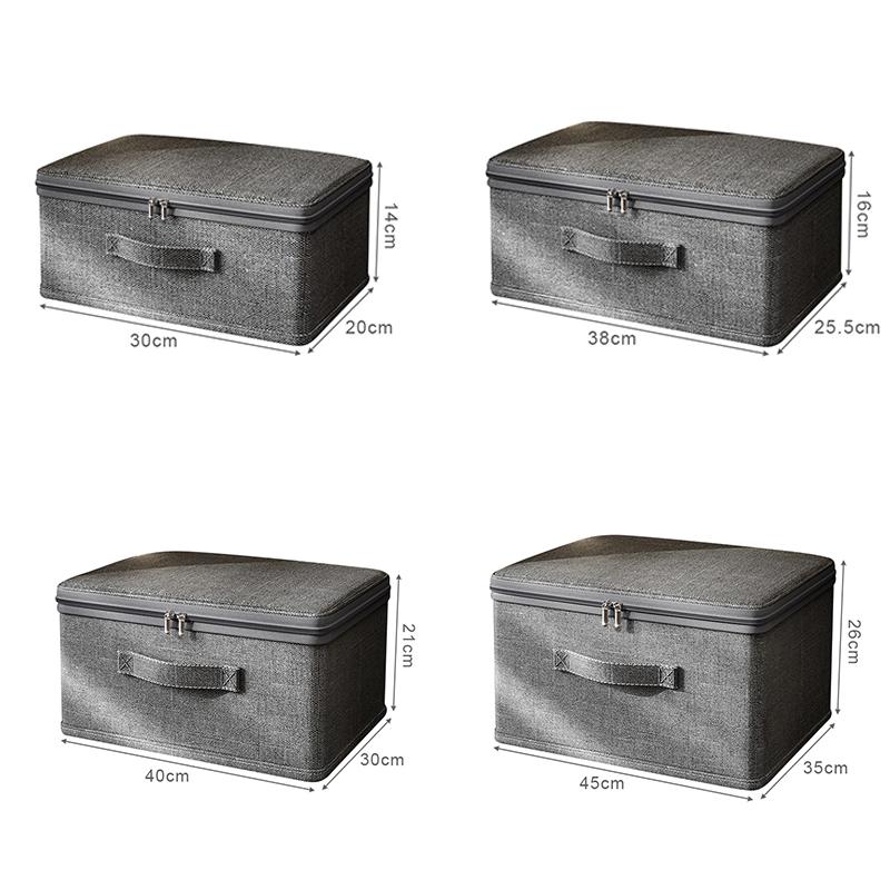 Xiaomi Foldable Clothes Storage Box with Zipper Large Capacity Wardrobe Storage Box for Clothes Quilt Toys Cabinet Storage Organizer450000