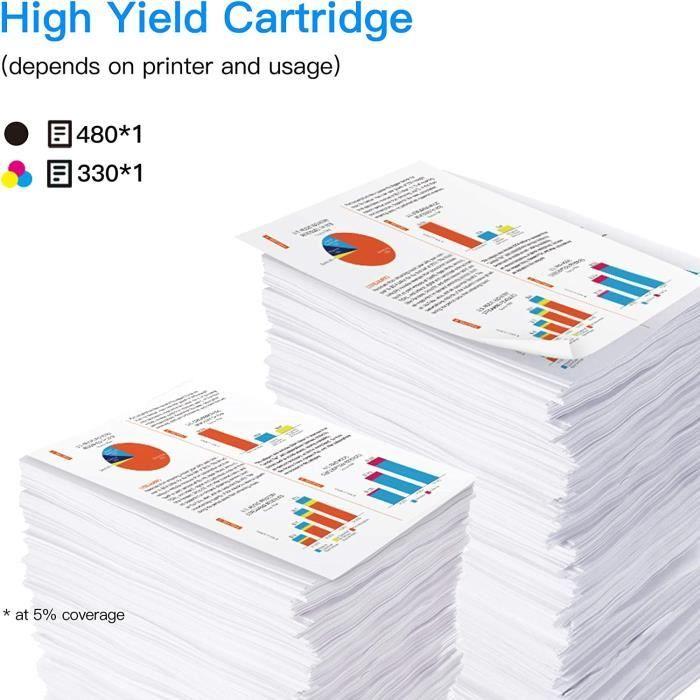 302 XL Remanufactured Ink Cartridges LXTEX 2 Pack Replacement for HP 302/302XL for DeskJet 1110 2130 2134 3630 3632 3634