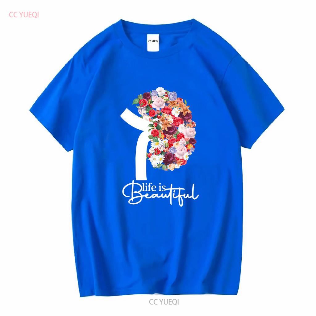 Kidney Disease Awareness Dialysis Transplant Donor T Shirt long or short sleeves vintage Washed fashion Top For Everyday Wear