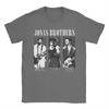 Повседневная футболка Jonas Brothers с круглым вырезом для мужчин 100% хлопок Короткий рукав Идея для подарка Топы