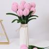 Handmade Tulip Twisting Rod Graduation Gifts Artificial Tulip Flower Sweet Flower Bouquet  Couple