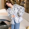 Leopard Point Fox Fur Imitation Fur Jacket Women's Short Young Fashion New Winter Casual Warm