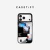 CASETIFY Happier Days Are Coming Зеркальный чехол для телефона с черной рамкой MagSafe