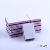 10/50pcs Double-sided Mini Nail File Blocks Colorful Sponge Nail Polish Sanding Buffer Strips Polishing Manicure Tools