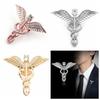 Цинк Цинковый сплав Броши Крылья ангела Змея Воротник рубашки Лацкан Значок Милый Мужской Подростковый