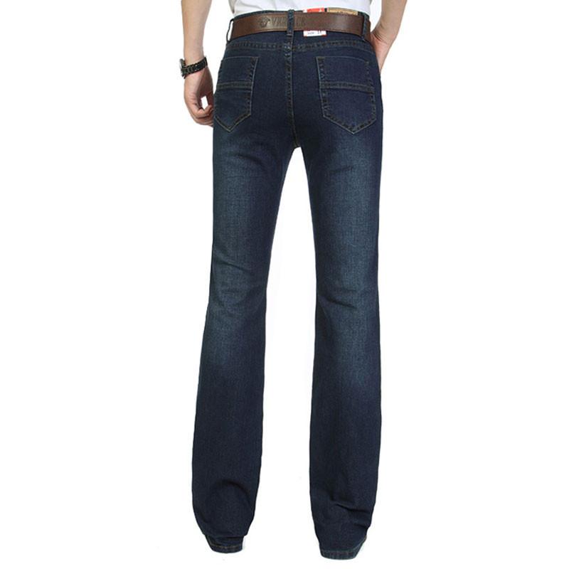 Джинсы мужские Мужские расклешенные брюки свободного покроя с высокой талией Мужские дизайнерские классические джинсовые джинсы