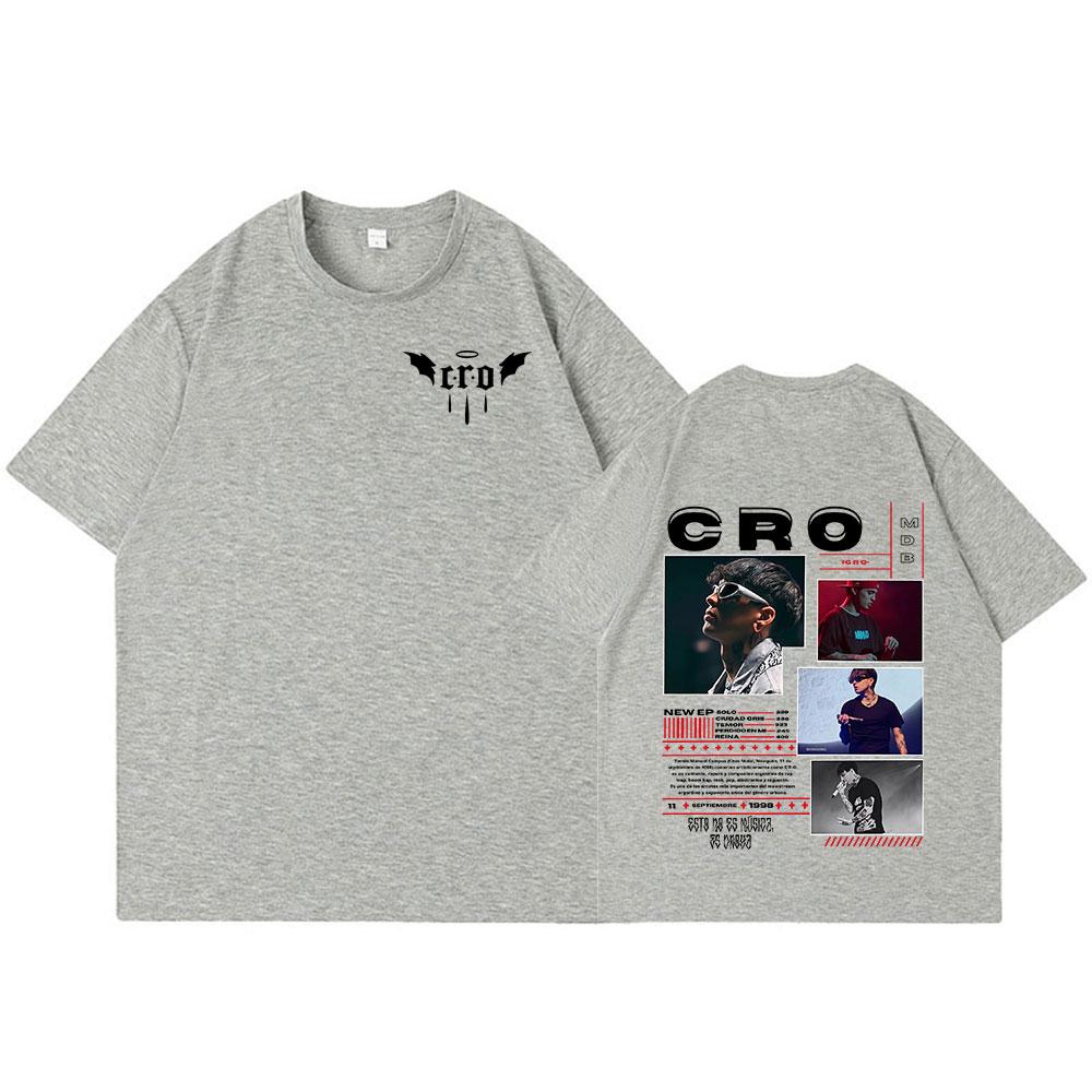 RRapper C.R.O Graphic T Shirts Men Women Clothing Hip Hop Fashion T-shirts Vintage Oversized Cotton Short Sleeve Tees Streetwear