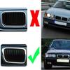 For BMW E36 3 Series 1997-1999 Car Grille Single Line Front Kidney ABS Front Hood Grill Black 51138195152 51138195151 Parts