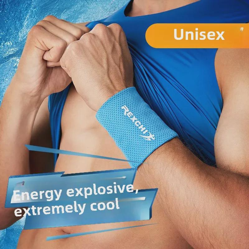 Unisex CoolTouch Fitness Wristband: Breathable, Sweat-Absorbent for Sports, Weightlifting, Running, and Cycling (HW02)