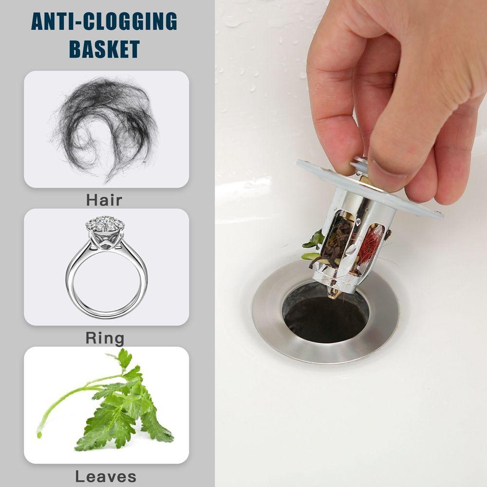 Filter for Shower Room Drain-Floor Hair Catcher Floor Drain Sink Drain Cover Pop-up Sink Drain