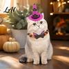 Funny Dog And Cat Costumes Halloween Costume Pet Bat Wings Witch Hat Felt Small Costume Accessories Festive Apparel for Cats Dogs Holiday Parties,
