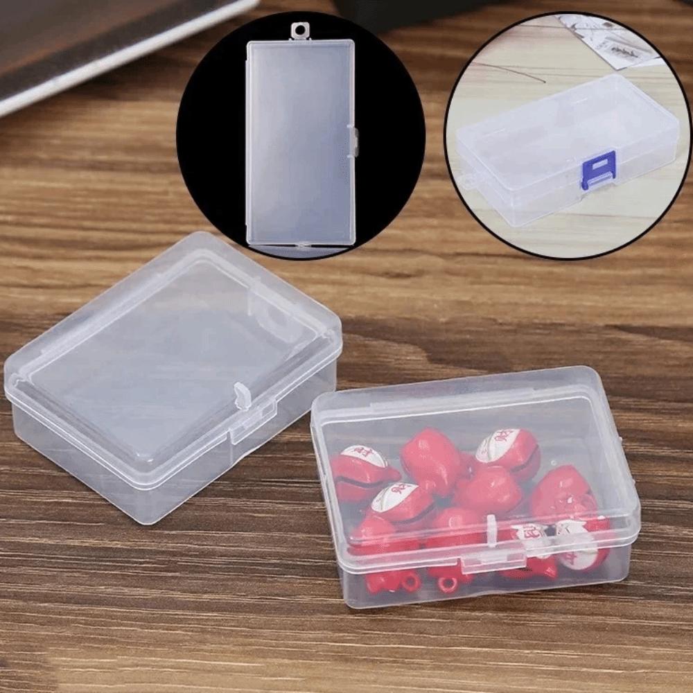 Rectangle Plastic Jewelry Case Mini Sewing Storage Box Hair Clips Boxes Jewelry Storage