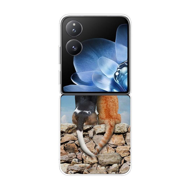 Твердая ПК-накладка для Xiaomi Mix Flip Противоударный чехол для телефона для Mi Mix Flip 5G Ультратонкая задняя прозрачная накладка MixFlip Чехол Coque Funda