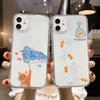 Прозрачный чехол для телефона с кошкой и удочкой Для iPhone 17 Fundas iPhone 16 Pro Max 11 13 15 14 12 Air 17promax Ударопрочный силиконовый чехол