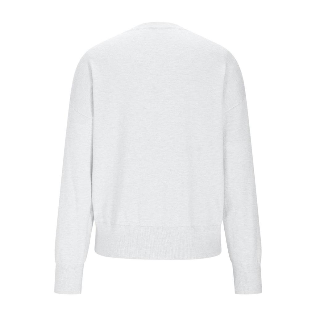 2025 Осень/Зима Теплый Повседневный Однотонный Женский Пуловер с Круглым Вырезом