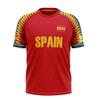 Spain National Flag 3d Print T Shirt Men Colors Short Sleeves Tee Shirt Streetwear Harajuku Clothing Round Neck Loose Tees Top